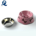 Nouveau design alimentation potable mignon personnalisé imprimé rond en céramique Pet Bowl